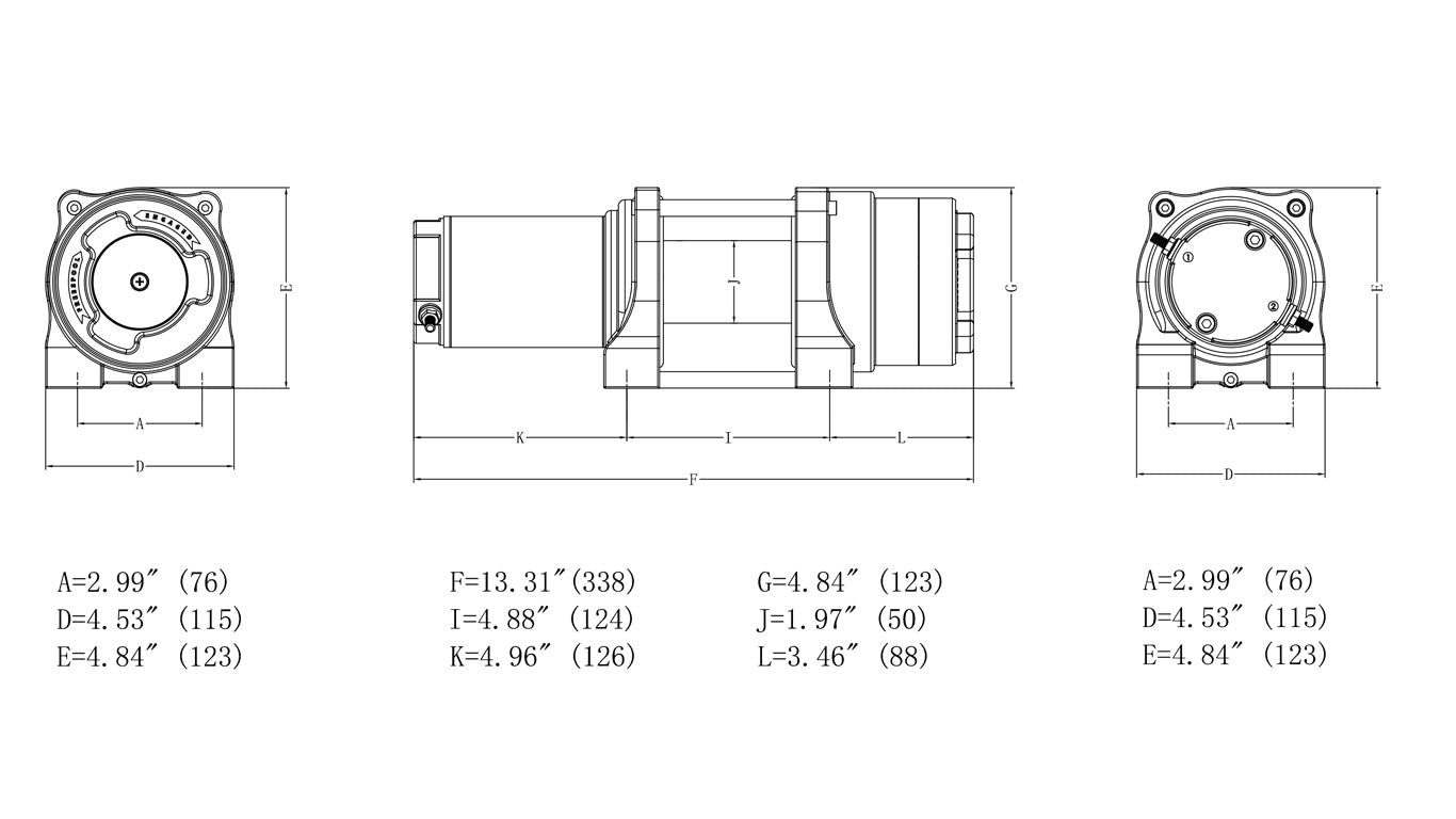 NOVAWINCH Seilwinde FENIX 2500 / FENIX 3500 / FENIX 4500