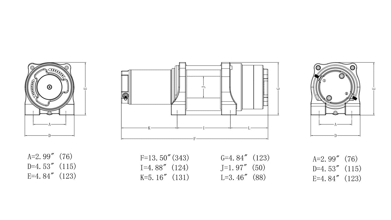 NOVAWINCH Seilwinde FENIX 2500 / FENIX 3500 / FENIX 4500