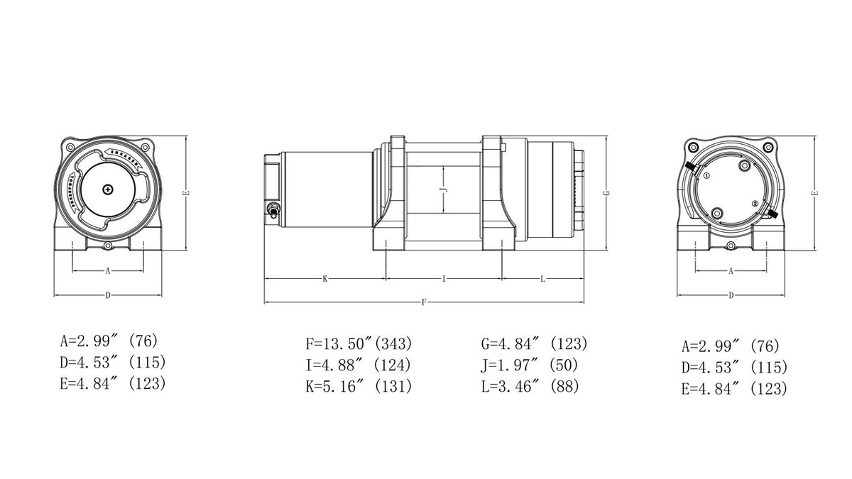 NOVAWINCH Seilwinde FENIX 2500 / FENIX 3500 / FENIX 4500