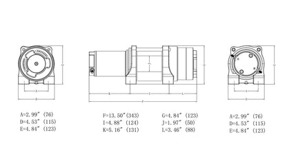 NOVAWINCH Seilwinde FENIX 2500 / FENIX 3500 / FENIX 4500