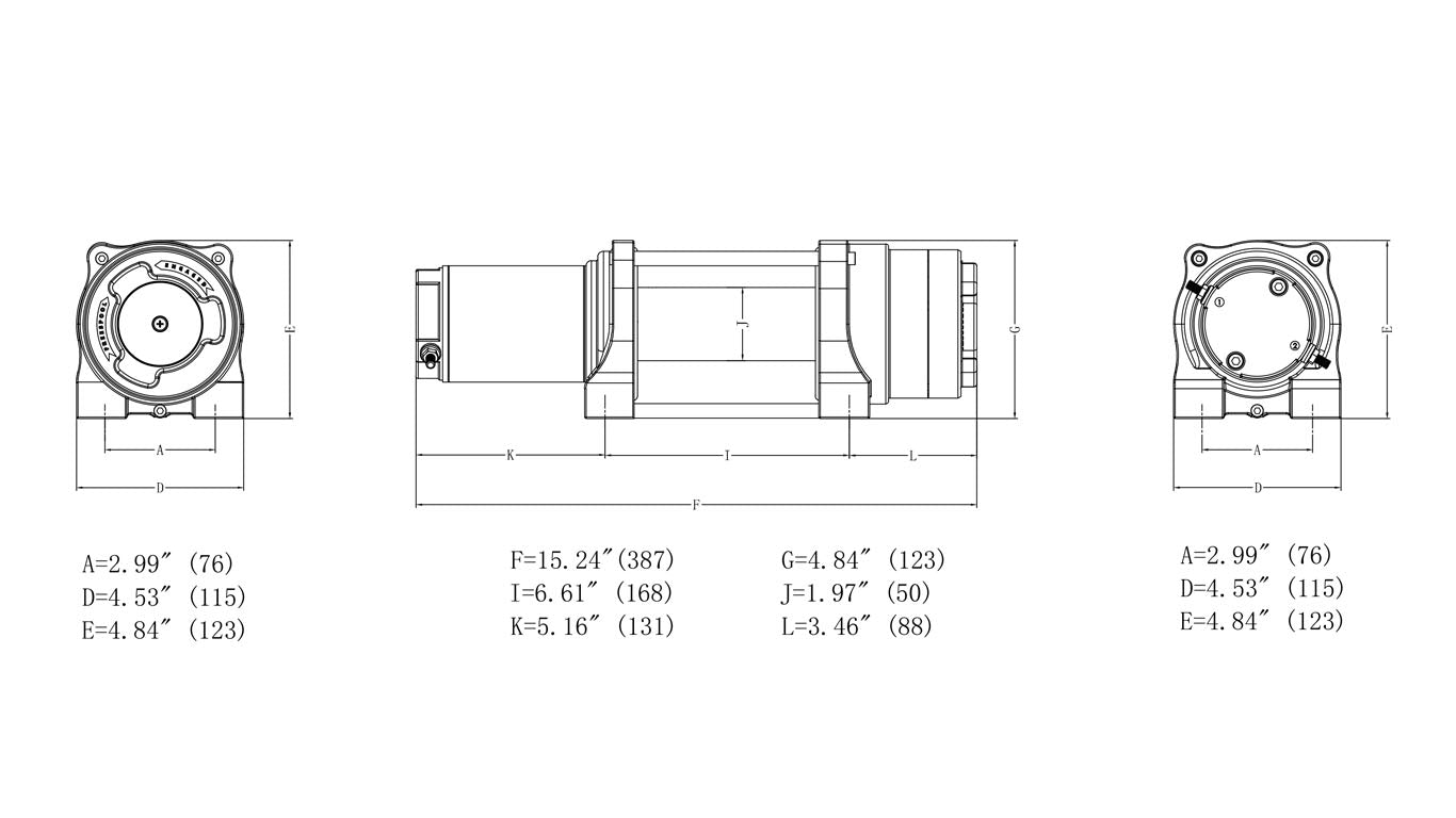 NOVAWINCH Seilwinde FENIX 2500 / FENIX 3500 / FENIX 4500