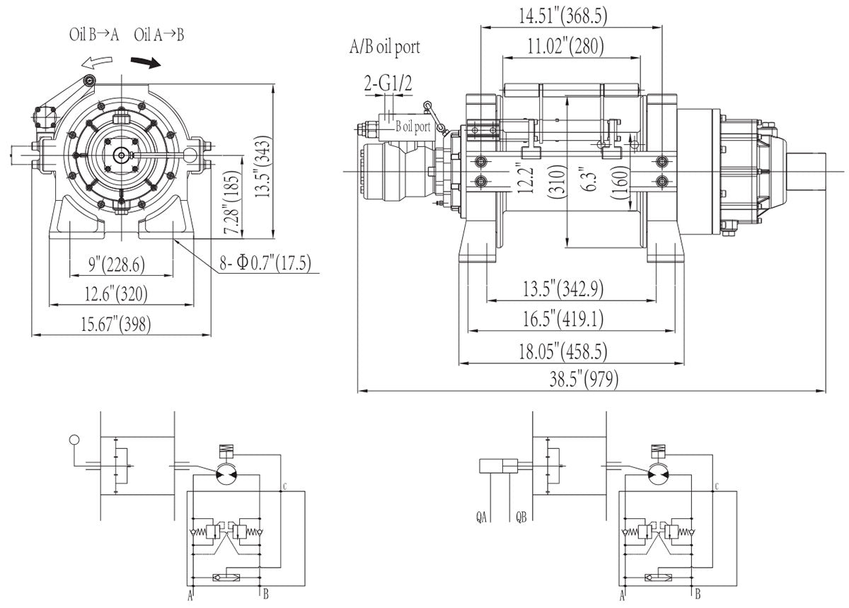 NOVAWINCH Seilwinde HEN 20000 - HEN 45000L