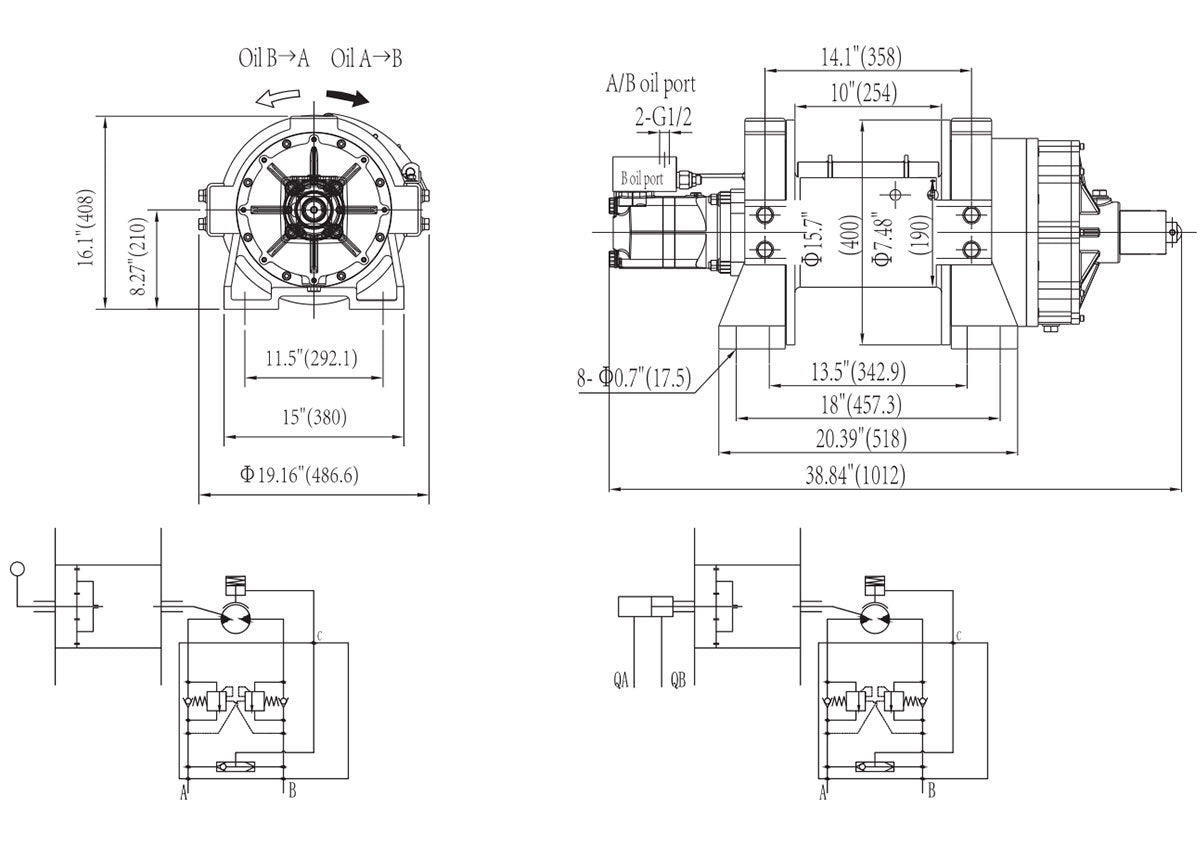 NOVAWINCH Seilwinde HEN 20000 - HEN 45000L