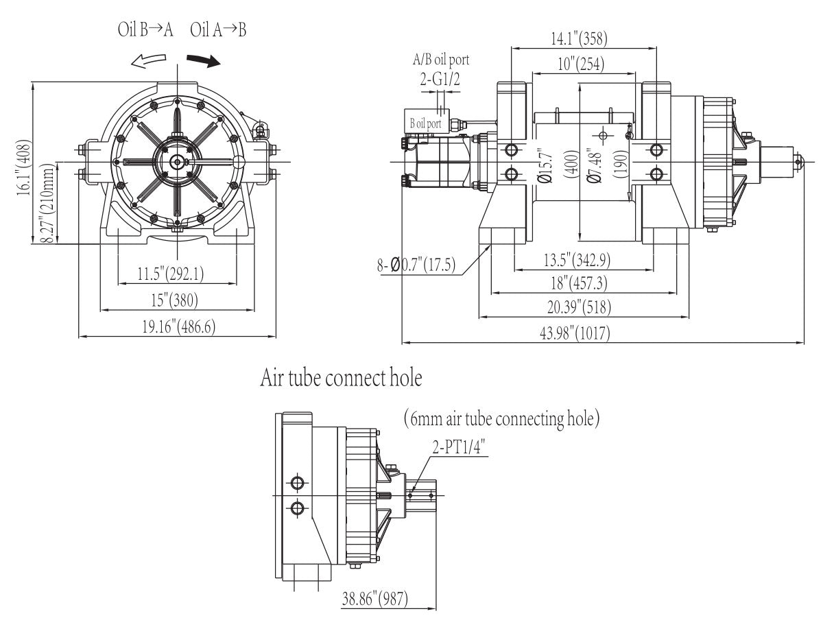 NOVAWINCH Seilwinde HEN 20000 - HEN 45000L