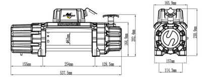 NOVAWINCH Seilwinde STINGER Plus 8000 / Plus 10000 / Plus 12000