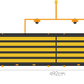 Das Duplexsystem verfügt über eine Kehrbreite 492cm.